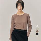 ELLE PARIS 여성용 고밀도 소프트 피치드 긴팔 티셔츠