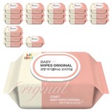 코멧 오리지널 유아용 아기물티슈 캡형, 50g, 100매, 20개