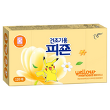 피죤 건조기용 오리지널 드라이시트 섬유유연제 옐로미모사 본품, 120매입, 1개, 120개입