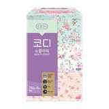 코디 뉴플라워 천연펄프 미용티슈 2겹, 250매, 6개