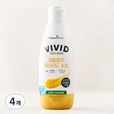 비비드키친 저칼로리 머스타드 소스, 280g, 4개