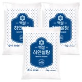 백설 하얀설탕, 1kg, 3개