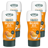 비비드키친 저칼로리 머스터드소스, 320g, 4개