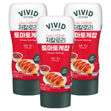 비비드키친 저칼로리 토마토케찹, 320g, 3개