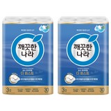 깨끗한나라 순수 프리미엄 더 퍼스트 천연펄프 3겹 고급롤화장지, 30m, 30개입, 2개