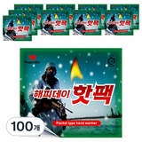 해피데이 포켓용 대용량 핫팩, 150g, 100개