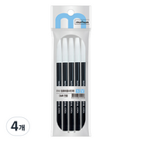 문화연필 컴퓨터용 사인펜 5p, 검정, 4개