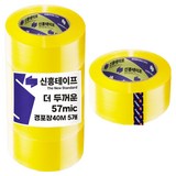 신흥테이프 박스테이프 경포장 57mic 투명 40m, 5개