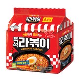 팔도 라볶이 봉지라면, 145g, 4개