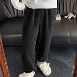 밀라노 폭닥 파자마 바지, 블랙, L, 1개