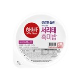 햇반 서리태 흑미밥, 210g, 12개