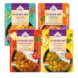 티아시아키친 치킨 마크니 커리 170g + 게살 푸팟퐁 커리 170g + 비프 마살라 커리 170g + 스파이시 비프 마살라 커리 170g 세트, 680g, 3세트