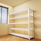 HOMEY NEST 수납선반 철제 조립수납 다용도스피드랙FMS-FLS, 5단, 100*35*183, 화이트