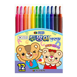 지구화학 투명이 색연필 12종 세트