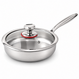 CookBuddy 스텐 후라이팬 인덕션 스텐팬 316 스테인리스 프라이팬, 22cm, 1개