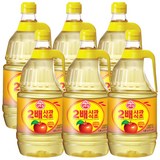 오뚜기 2배 사과식초, 1.8L, 6개