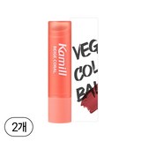 카밀 비건 컬러 립밤, 베이지 코랄, 4.2g, 2개