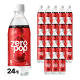 잇더핏 제로팝 사과맛 애사비소다 제로 탄산음료, 500ml, 24개