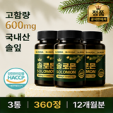 Dr. NUGA 국산 솔잎 추출물 솔로몬 정, 120회분, 3세트