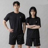 인스타일 유니섹스 엑티브 쿨 에어 메쉬 속건 기능성 트레이닝 상하의 세트 빅사이즈 헬스 런닝 피트니스 (S~5XL)