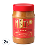 넛츠어바웃 100% 땅콩버터 크런치, 500g, 2개