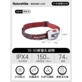NH頭燈【白紅色】 × 1個