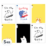 공룡보드, 서핑 독, 웰시코기, 사모예드