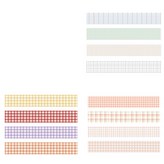 13 淺格紋,色彩標記,桃子