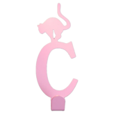 當貓咪遇上字母C 質感粉色