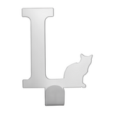 當貓咪遇上字母L 白色