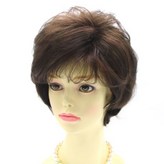 酒紅挑染假髮 + 單色髮網 + 混色髮夾