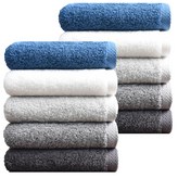 흰색 + 먹색 + 진회색 + 연회색 + 밝은블루