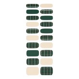 Vintage green check × 1組