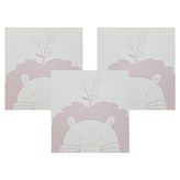 獅子 白色 × 3組
