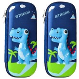 恐龍 深藍色 + 淺藍色 + 綠色 × 2個