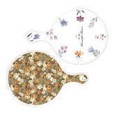 粉彩圖案花卉, 土色花卉 × 1套