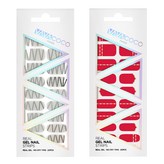 Techno Modern Gray+Diamond Chain Scarlet Red