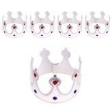 皇冠(銀色)+寶石(隨機出貨) × 5入