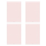 稿紙 粉紅色 × 4個