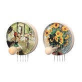 竇加 芭蕾課+莫內 向日葵