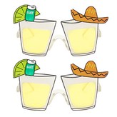 과일 선글라스 모히또