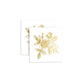 GOLD FLORAL METALLIC