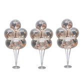 透明玫瑰金亮片(氣球) × 3套