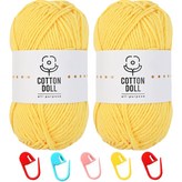 5 노랑(뜨개실), 랜덤발송(단수링)