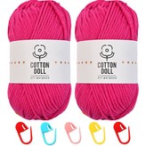 15 마젠타(뜨개실), 랜덤발송(단수링)