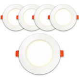 白色(崁燈), 自然白(照明) × 5個