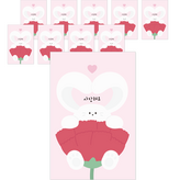 044 我愛你康乃馨兔子 × 1組