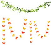 橘色(蝴蝶掛旗), 混合色(葉子掛旗) × 1套