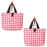 16 粉色格紋 × 2個