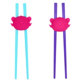 藍色(筷子) + 丁香紫(筷子) + 粉色(固定器) × 1組